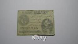 $. 05 1862 Bangor Maine ME Obsolete Currency Note Fractional Bill! Veazie Bank