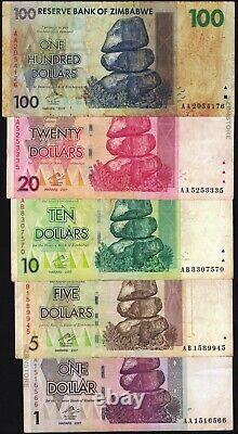 1 10 Trillion Dollars 2008 Currency Set of 22 Banknotes 50 Billion 100 Million