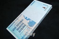 1/10th Bundle (10 Pcs) Zimbabwe 100 Trillion Banknotes Unc 2008 Aa