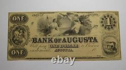 $1 18 Augusta Georgia Obsolete Currency Bank Note Bill Bank of Augusta UNC++