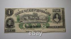 $1 18 East Haddam Connecticut Obsolete Currency Bank Note Remainder Bill UNC+