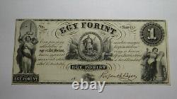 $1 18 New York NY Obsolete Currency Bank Note Bill! Hungarian Fund Egy Forint