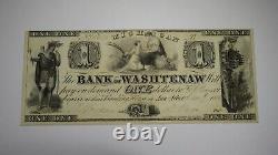 $1 1835 Ann Arbor Michigan MI Obsolete Currency Bank Note Bill Washtenaw UNC+