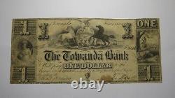 $1 1841 Towanda Pennsylvania PA Obsolete Currency Bank Note Bill! Towanda Bank