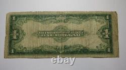 $1 1923 Silver Certificate Large Bank Note Bill Blue Seal Gutter Fold Error