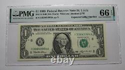 $1 1993 Repeater Serial Number Federal Reserve Currency Bank Note Bill UNC66EPQ