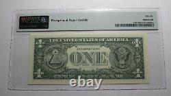 $1 2003 Radar Serial Number Federal Reserve Currency Bank Note Bill PMG UNC66EPQ