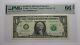 $1 2017 Fancy Serial Number Federal Reserve Bank Note Bill UNC66 PMG #66000606