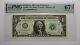 $1 2017 Fancy Serial Number Federal Reserve Bank Note Bill UNC67 PMG #60666600