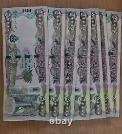 1/4 Million NEW Unc Iraqi Dinar5X50K Polymer Banknote Iraq New Unc