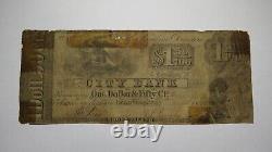 $1.50 1853 Providence Rhode Island RI Obsolete Currency Bank Note Bill City Bank