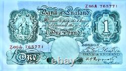 £1 NOTE Peppiatt B260 369d PMG 58 1948-49 One Pound Bank England