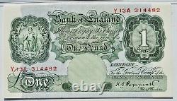 £1 NOTE Peppiatt B260 PMG 667 EPQ 1948-49 One Pound Bank of England None Finer