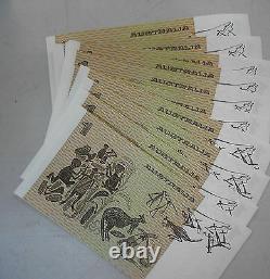 $1 NOTE SET 10 CONSECUTIVE (With Same Serial Numbers) UNCIRCULATED VERY RARE