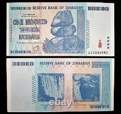 1 x Zimbabwe 100 Trillion dollar banknote-2008/AA /authentic/ uncirculated