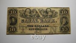 $10 18 New Orleans Louisiana LA Obsolete Currency Bank Note Bill! Canal UNC++