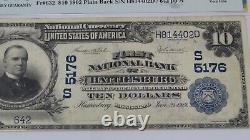 $10 1902 Hattiesburg Mississippi National Currency Bank Note Bill #5176 PMG VF25