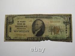 $10 1929 Dillsburg Pennsylvania PA National Currency Bank Note Bill Ch #2397