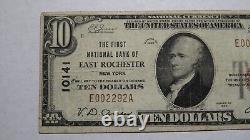 $10 1929 East Rochester New York NY National Currency Bank Note Bill #10141 VF