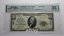 $10 1929 Flemington New Jersey NJ National Currency Bank Note Bill Ch #892 VF35