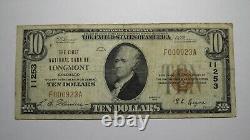 $10 1929 Longmont Colorado CO National Currency Bank Note Bill Ch. #11253 FINE