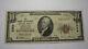 $10 1929 Mercer Pennsylvania PA National Currency Bank Note Bill #2256 FINE