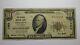 $10 1929 Meriden Connecticut CT National Currency Bank Note Bill! Ch. #1382 FINE