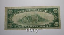 $10 1929 Meriden Connecticut CT National Currency Bank Note Bill! Ch. #720 VF