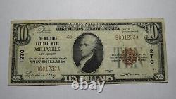 $10 1929 Millville New Jersey NJ National Currency Bank Note Bill Ch. #1270 VF