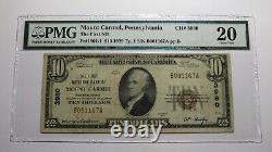 $10 1929 Mount Carmel Pennsylvania PA National Currency Bank Note Bill 8679 VF20