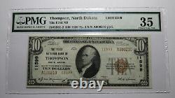 $10 1929 Thompson North Dakota ND National Currency Bank Note Bill 9944 VF35 PMG