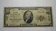$10 1929 Union City Michigan MI National Currency Bank Note Bill! Ch. #1826 FINE