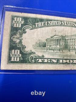 $10 1929 Vandalia Illinois IL National Currency Bank Note Bill Ch. #4994