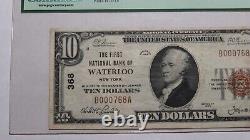 $10 1929 Waterloo New York NY National Currency Bank Note Bill Ch #368 VF25 PCGS