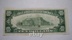 $10 1929 Wolcott New York NY National Currency Bank Note Bill! Ch. #5928 RARE