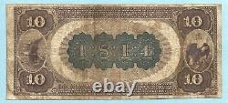 $10 National Currency 1882 BB Ch#1814 1st NB, Montgomery, AL F+
