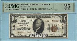 $10 National Currency 1929-T2 Ch#5401 1st NB, Nowata, OK PMG 25
