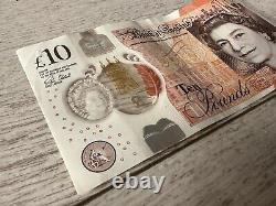 £10 Note with Misprint Error British English Ten Pounds Printing Mistake