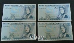 10 X 1980 £5 Bank Note Summerset Unc Hy58 294520 29 Consecutive Be113c