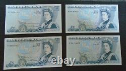 10 X 1980 £5 Bank Note Summerset Unc Hy58 294520 29 Consecutive Be113c