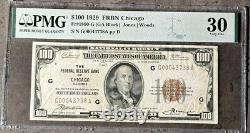 $100 1929 Federal Reserve Bank Note Chicago PMG 30 Very Fine