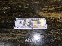 $100 Bill Rare 2 Pairs Repeater Note Fancy Serial Number 30303232