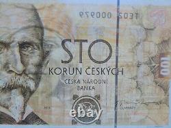100 Korun/Kronen Czech Republic UNC 2019 commemorative banknote, RARE, Pick #29a