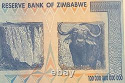 100 Trillion Dollars Banknote. Zimbabwe. AA serial