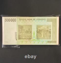 100 pcs x 500,000 Dollar Zimbabwe VF-XF 2008 Banknotes (Full Bundle)