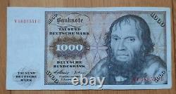 1000 Deutsche Mark Original 1960 Banknote Note