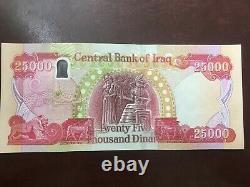 100K 4 x 25000 latest New Iraqi Dinars Uncirculated 2020 IRAQ DINAR