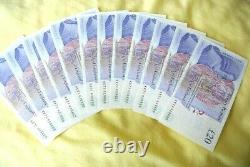 12 x Consecutively numbered uncirculated £20 notes Victoria Cleland