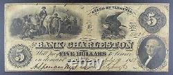1858 Charleston, VA Bank of Charleston $5 Banknote