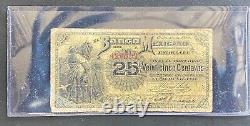 1888 Bank of México Chihuahua 25 Centavos M118 Series A Banknote, Scarce Note